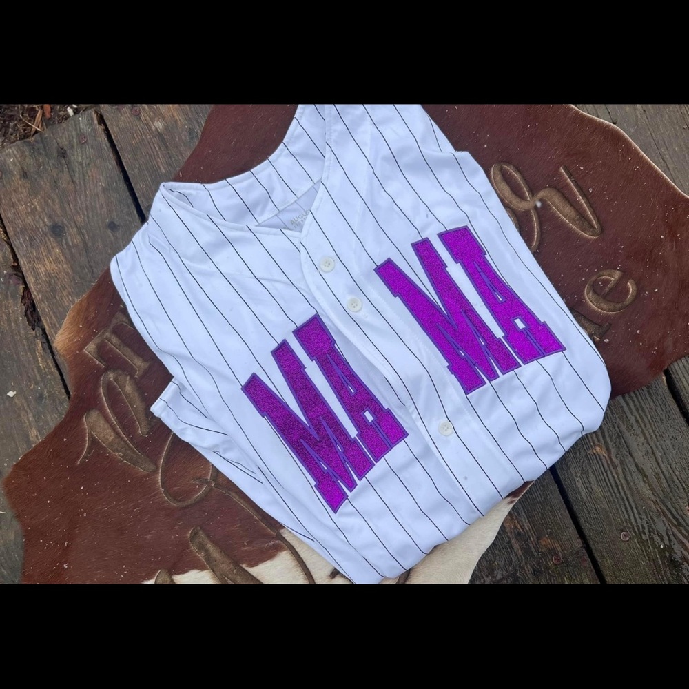 Size large purple MAMA jersey. Worn 3 times.